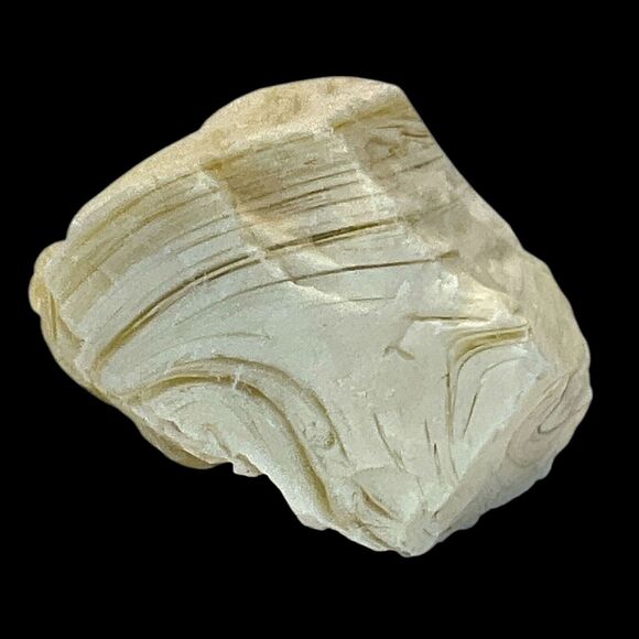 Cream Swirl Art Glass Cullet Slag Glass #5XL41 - Picture 6 of 7